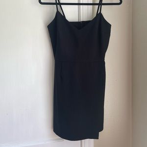 French Connection black mini dress with spaghetti adjustable straps size 6 NWT